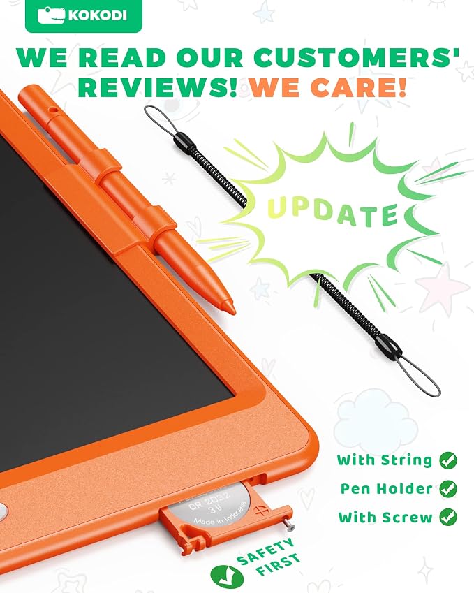 KOKODI LCD Writing Tablet, 10 Inch Colorful Doodle Board Drawing Tablet - Image 2