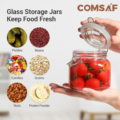 ComSaf 25oz Airtight Glass Canisters - Image 4