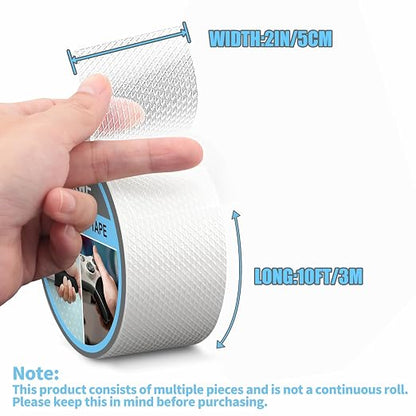 Rubber Grip Tape, Ultra-Thin Strong Adhesive Anti-Slip Waterproof Heat - Image 2