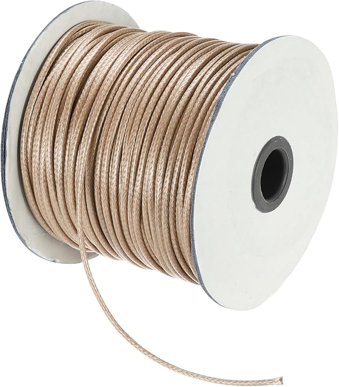 MECCANIXITY Waxed Cord 2.5mm Waxed Polyester Cord 87 Yard Wax String by MECCANIXITY