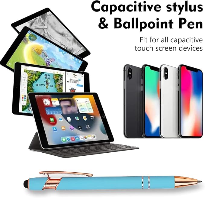 12 PCS 2 in 1 Stylus Ballpoint Pen - Image 3