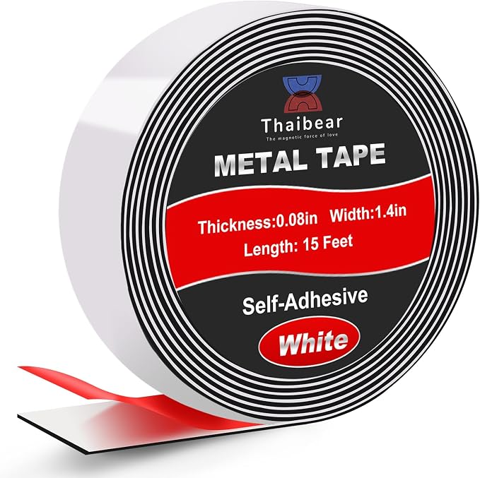 Thaibear Metal Strips Flexible Self Adhesive Ferrous Magnet Tape Roll by Thaibear