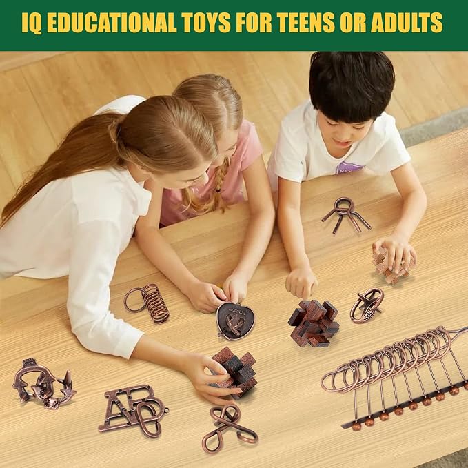 24 Pcs Brain Teaser Puzzles for Adults Teens - Image 4