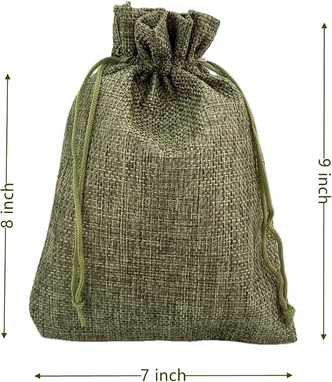 Palmhomee Pack of 25 Burlap Gift Bags - Image 2