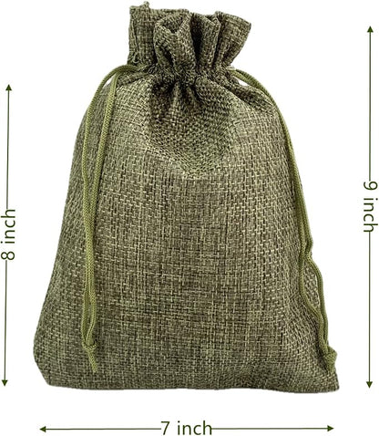 Palmhomee Pack of 25 Burlap Gift Bags - Image 2