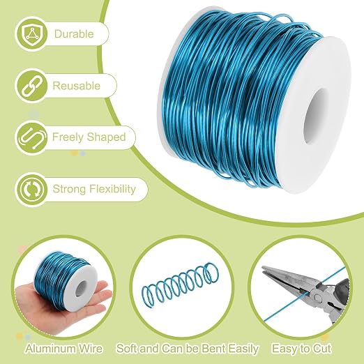 MECCANIXITY 15 Gauge Anodized Aluminum Craft Wire Bendable Bonsai Training Wire - Image 3