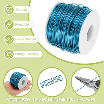 MECCANIXITY 15 Gauge Anodized Aluminum Craft Wire Bendable Bonsai Training Wire - Image 3