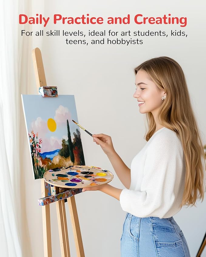 Canvas Boards 24 Pack, 9x12 Inch Painting Canvas Panels, 100% Cotton White - Image 4
