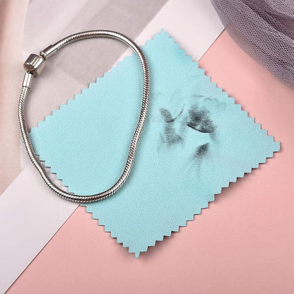 SEVENWELL 50pcs Jewelry Cleaning Cloth Mediumturquoise Polishing Cloth - Image 5