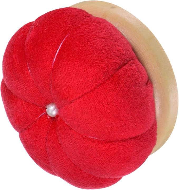 HARFINGTON Wooden Base Needle Pincushions Japanese Style Pin Cushions Round Pin - Image 3
