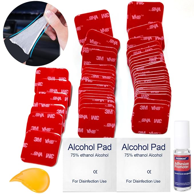 Double Sided Sticky Pads, Made of 3M VHB, Strong Adhesive Tape Squares Heavy - Image 9
