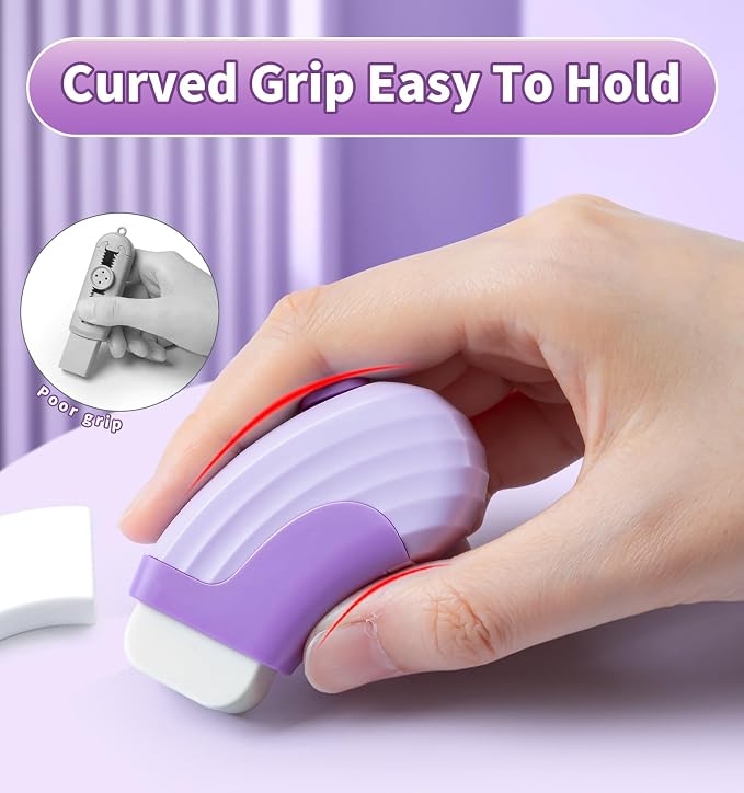 4+1 Pack Rubber Erasers Sliding Retractable Eraser, Large White Erasers - Image 4