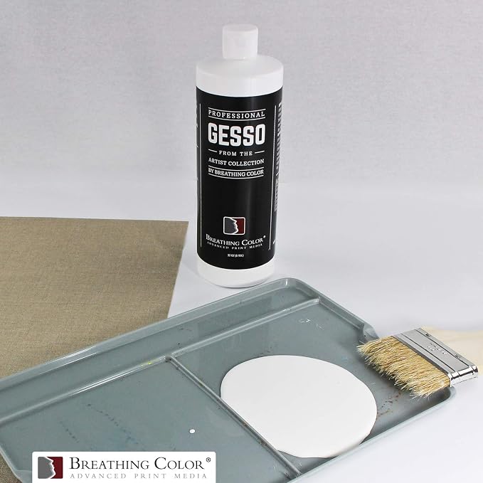 White Gesso Canvas Primer 32 oz Give Your Art The Ultimate Base Prime! Keep - Image 3