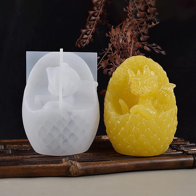 Vertical Dragon Egg Mold Dinosaur Mold Silicone Mold - Image 5