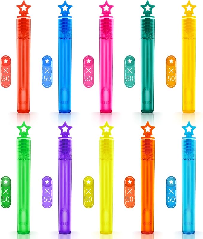 SpringFlower 500 PCS Mini Bubble Wands, Bubble Maker Toys - Image 3