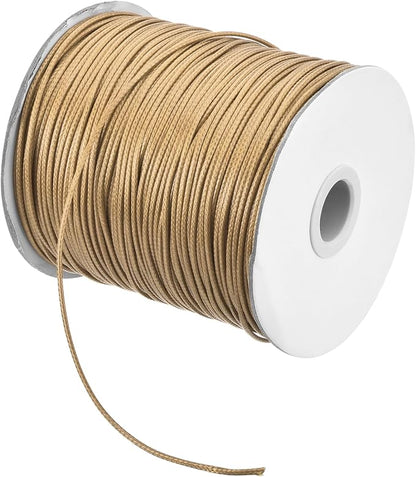 MECCANIXITY Waxed Cord 1.5mm Waxed Polyester Cord 175 Yard Wax String by MECCANIXITY