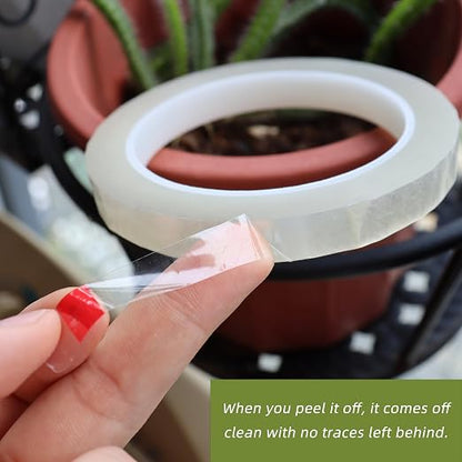 2 PCS Clear Floral Tape, 1/2" Flower Stem Wrap Tapes, Waterproof Florist Tape - Image 3