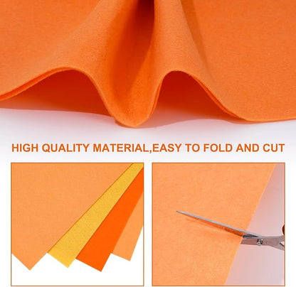 Whaline 18Pcs Fall Felt Fabric Sheets Soft Thick Assorted Autumn Thanksgiving - Image 3