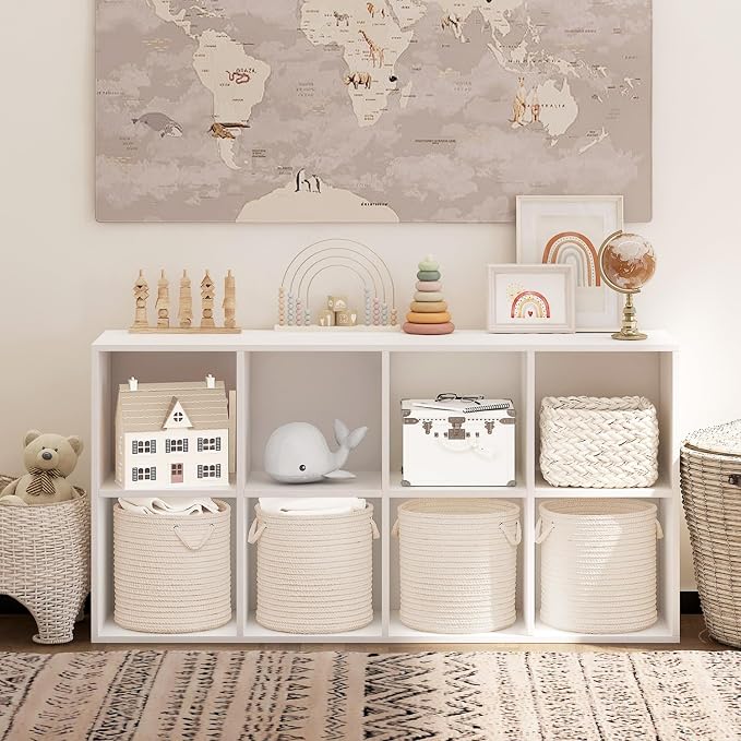 Wooden 8 Cube Storage Organizer - Image 5