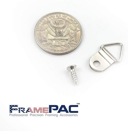 100 Pack Picture Hangers with Screws, Small Triangle Ring, D Rings - Image 5