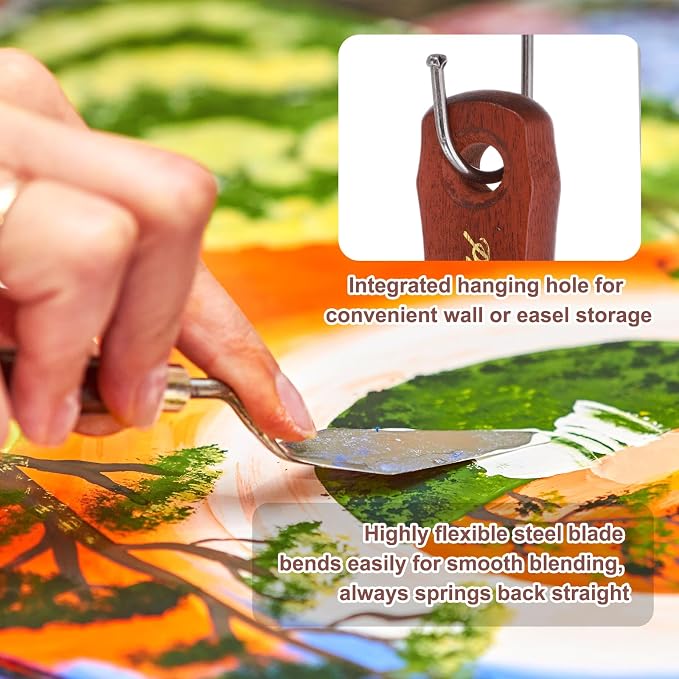 MECCANIXITY Pack of 1 Large Palette Knife No.16, 11.8" Long Palette Knives - Image 4