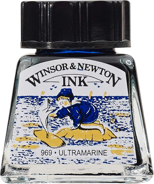 Winsor & Newton Drawing Ink, 14ml Bottle, Ultramarine by WinsorNewton