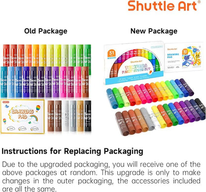 Tempera Paint Sticks, 30 Colors Solid Tempera Paint - Image 2