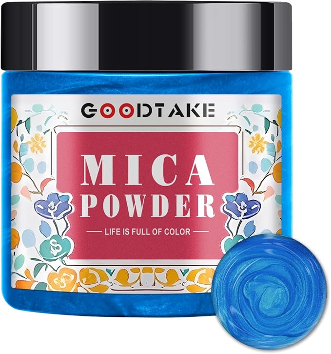GOODTAKE Blue Mica Powder | Epoxy Resin Color Pigment | Pearlescent Color by GOODTAKE