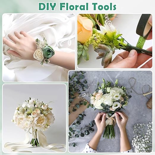 PAXCOO Floral Tape and Floral Wire Arrangement Tool Kit - Image 2
