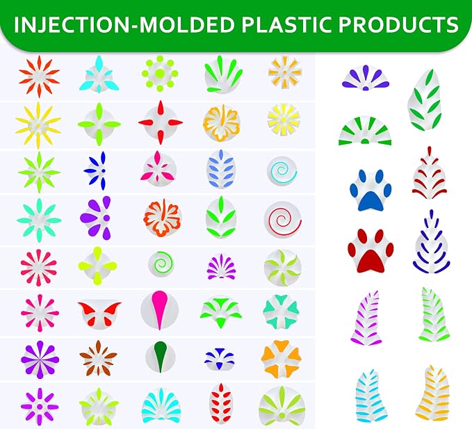 GEOCCI Flower Petal Tools for Dot Painting，50 Petal Shapes Dotting Tool，Mandala - Image 2