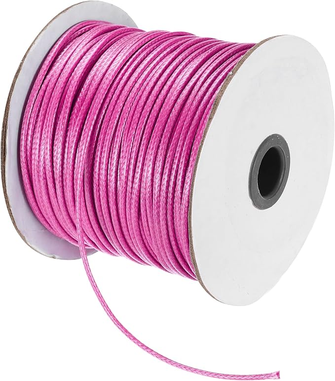 MECCANIXITY Waxed Cord 2.5mm Waxed Polyester Cord 87 Yard Wax String by MECCANIXITY
