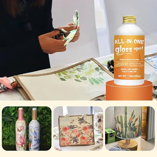 Crafts Sealer Gloss Matte Finish, 200ml+200ml All in One Craft Glue, and Finish - Image 8
