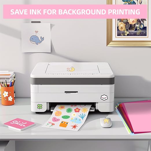 40 Sheets Printable Sticker Paper Heavy Weight Colored Self Adhesive Sticker - Image 4