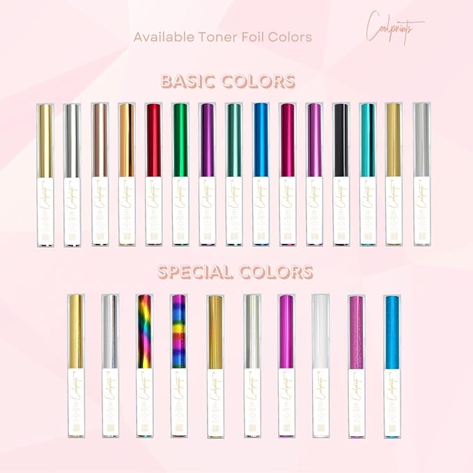 Coolprints Foil for Laminator and Laser Printer, Foil for Toner, Basic Colors - Image 4