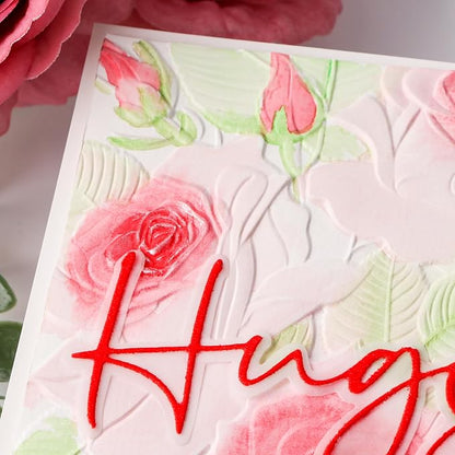 BAOFALI 3D Plastic Embossing Folders Rose - Image 9