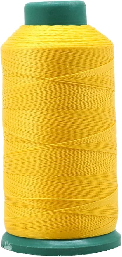 Mandala Crafts Bonded Nylon Thread Yellow Heavy Duty Sewing Threads by MandalaCrafts