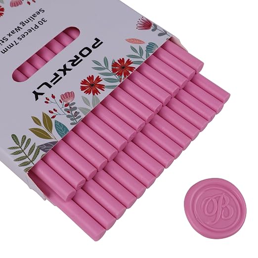 30 Pieces 7mm Sealing Wax Sticks by PORXFLY