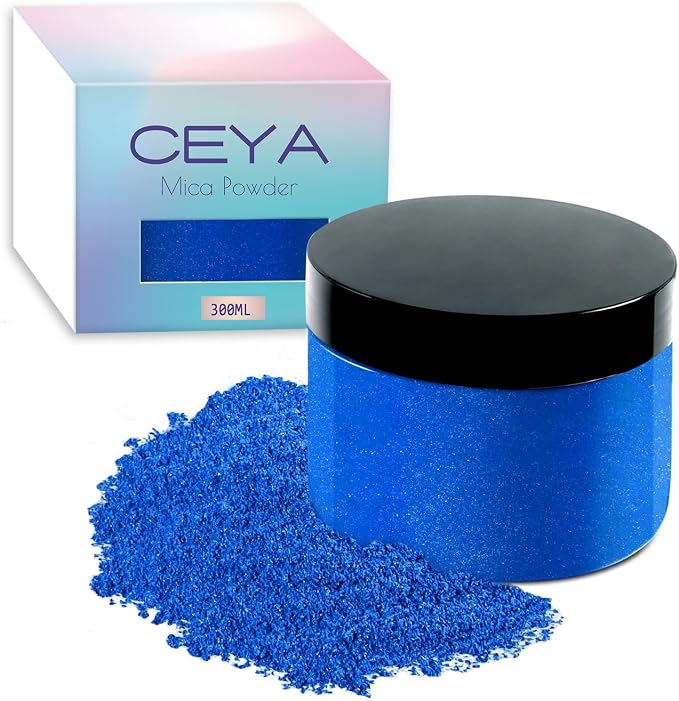Ceya Mica Powder, 5.3oz/ 150g Palace Blue Pearlescent Effect Colorant Pigment by CEYA