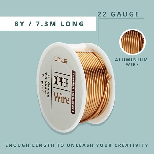 UTILE 18 20 22 24 Gauge 90 ft 99.9% Pure Soft Copper Wire - Image 4