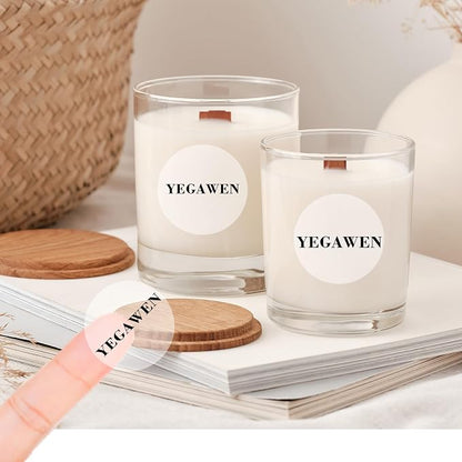 Round Transparent Thermal Label Stickers- 1.5 Inch, Round Clear Self-Adhesive - Image 5