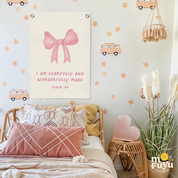Bible Verses Wall Decor, Christian Wall Art I Am Fearfully And Wonderfully Made - Image 7