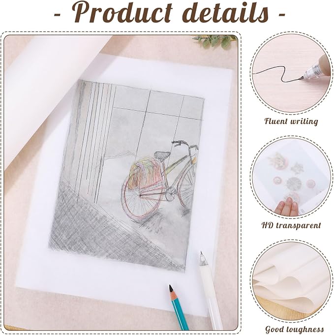 Tracing Paper Roll 24in x 50yd, Gift Wrapping - Image 3