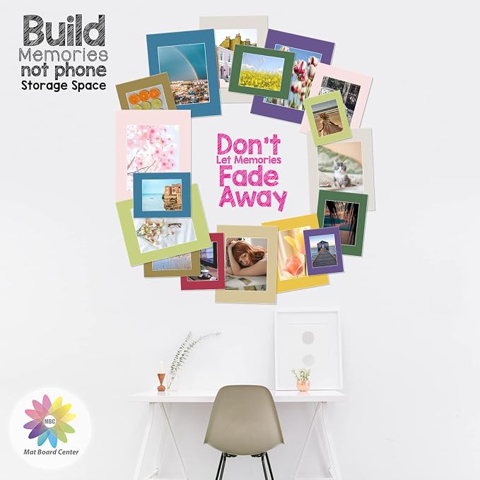 MBC Mat Board Center, Acid Free Pack of 10 11x14 Mixed Colors White Core - Image 5