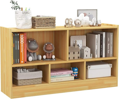 Toy Storage Organizer, 2-Tier Kids Bookshelf, 5 Cube Kids' Bookcases, Cabinets by IFANNY