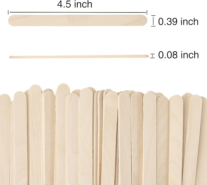 WISYOK 1500 Pcs Wooden Popsicle Sticks - Image 2