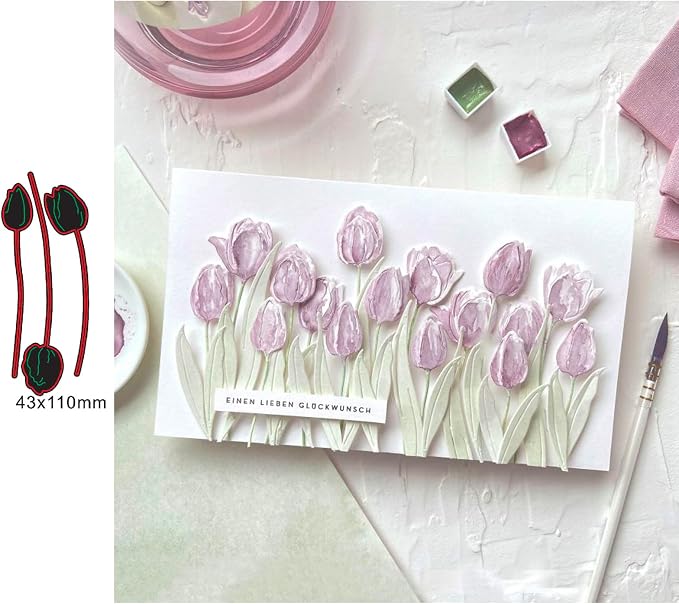 Lapoo Metal Cutting Die for Scrapbooking, 3D Backgrounds Frame New Cutting Dies - Image 2