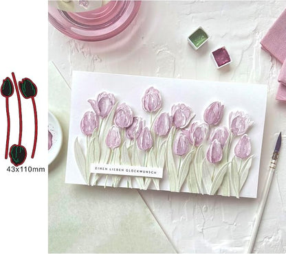 Lapoo Metal Cutting Die for Scrapbooking, 3D Backgrounds Frame New Cutting Dies - Image 2