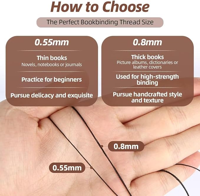 Natural Waxed Thread, 0.55mm/0.8mm, Wax Thread - Image 4