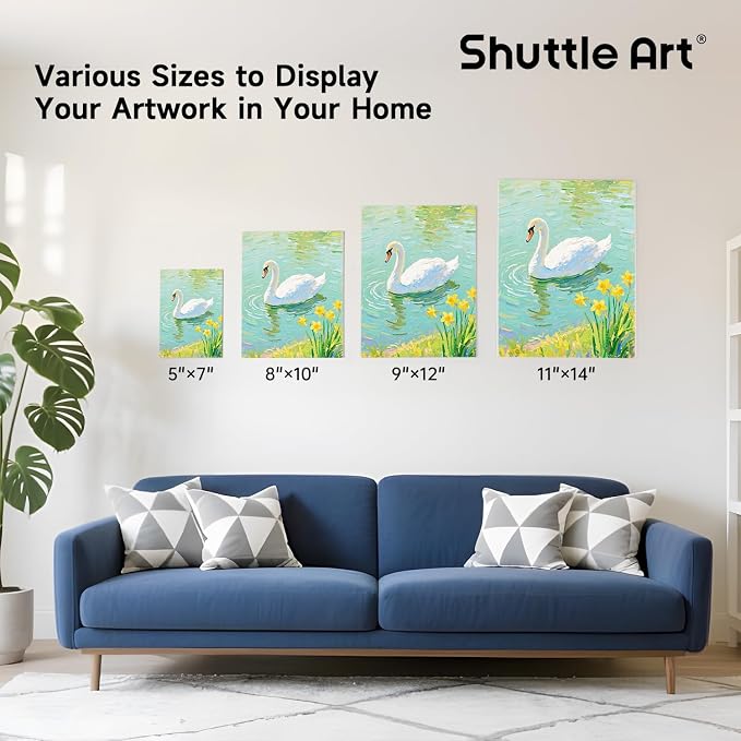 Shuttle Art Painting Canvas Panel, 36 Multi Pack, 11x14 inch, 100% Cotton Art - Image 7