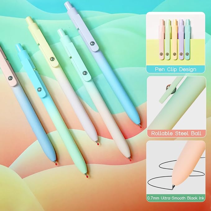 Gel Pens, 0.7mm Medium Point Smooth Writing Pens - Image 2